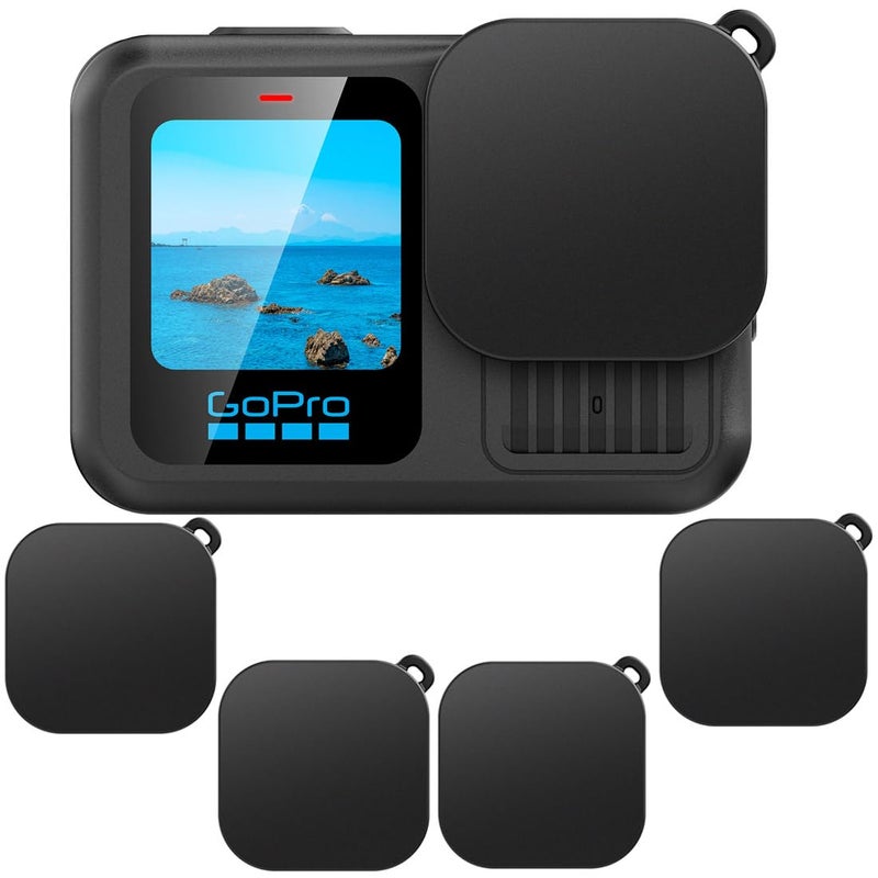 DUWUZEST 4 Pieces Lens Cap for GoPro Hero 13/12/11/10/9 Hero Black Protective Cap Cover Accessories (for Gopro 9/10/11/12/13 Hero) - Image 1